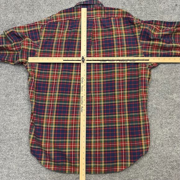 Ralph Lauren Blake Shirt Mens Large Multicolor Plaid Cotton Collared Button Down - Picture 6 of 8